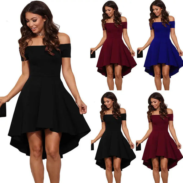 Elegant Summer Off Shoulder Sexy Ladies Party Dress